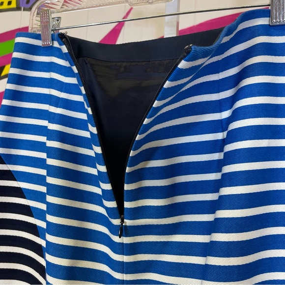 J.Crew, Blue and White Striped Pencil Skirt. Size 8. Excellent condition! - Picture 4 of 7